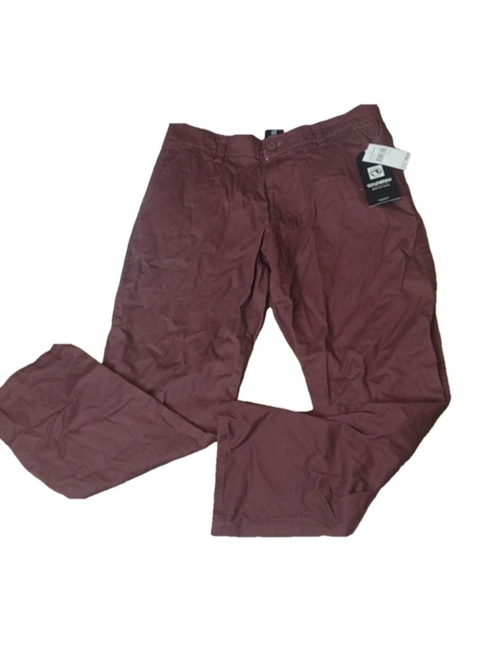 Ocean current burgundy Chino pants size 32x30